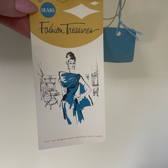 Vintage 1960/70’s Sears Royal Blue Velvet Cropped Blazer Jacket NWT Size Small - Picture 5 of 6